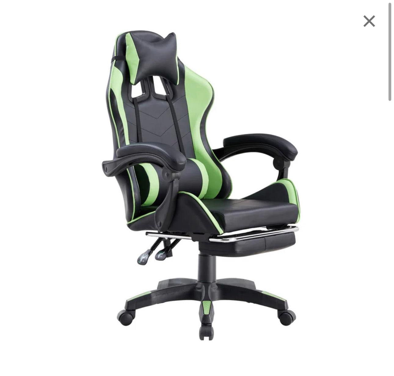 Sedia Ufficio Gaming AZRACE Ecopelle OFFIX3 con Poggiapiedi Poltrona Reclinabile