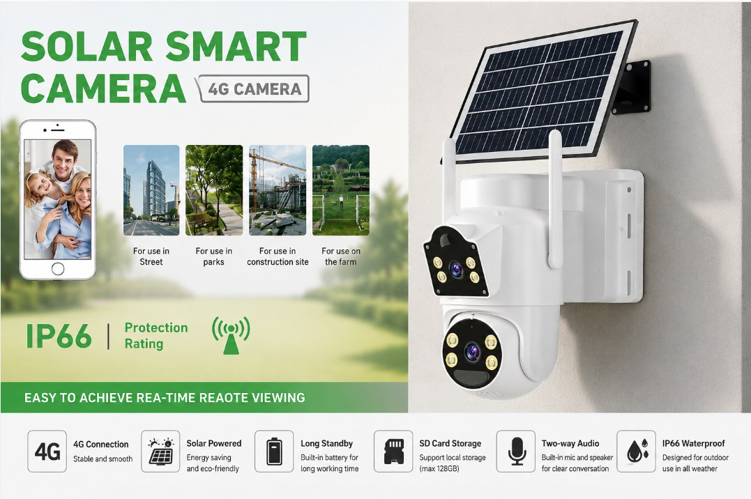 Telecamera di Videosorveglianza Solare 4G Professionale – Autonoma, Resistente e Sempre Connessa