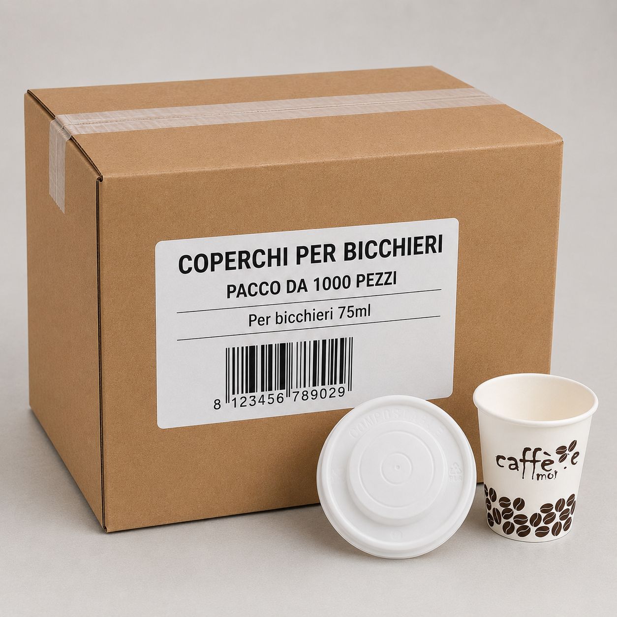 Coperchi Plastica per Bicchieri 75 ml Monouso | Tappi Copri Bicchieri Resistenti 3