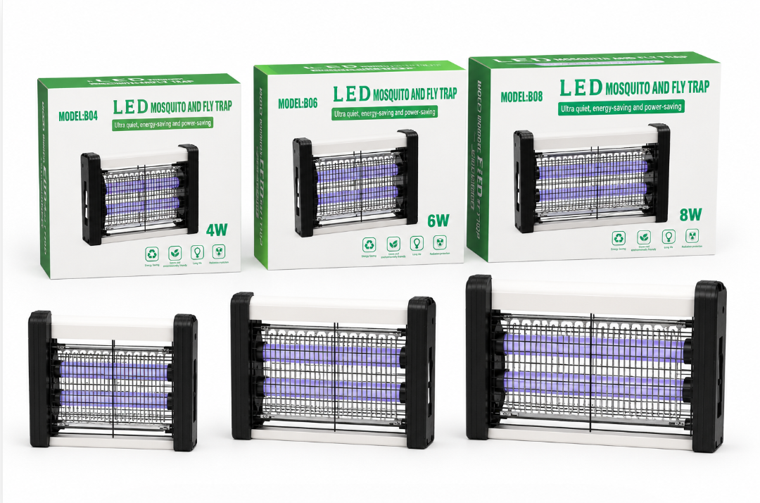 Lampada Antizanzare Elettrica LED UV 4W / 6W / 8W – Elimina Zanzare e Insetti Volanti, Silenziosa e a Basso Consumo 5