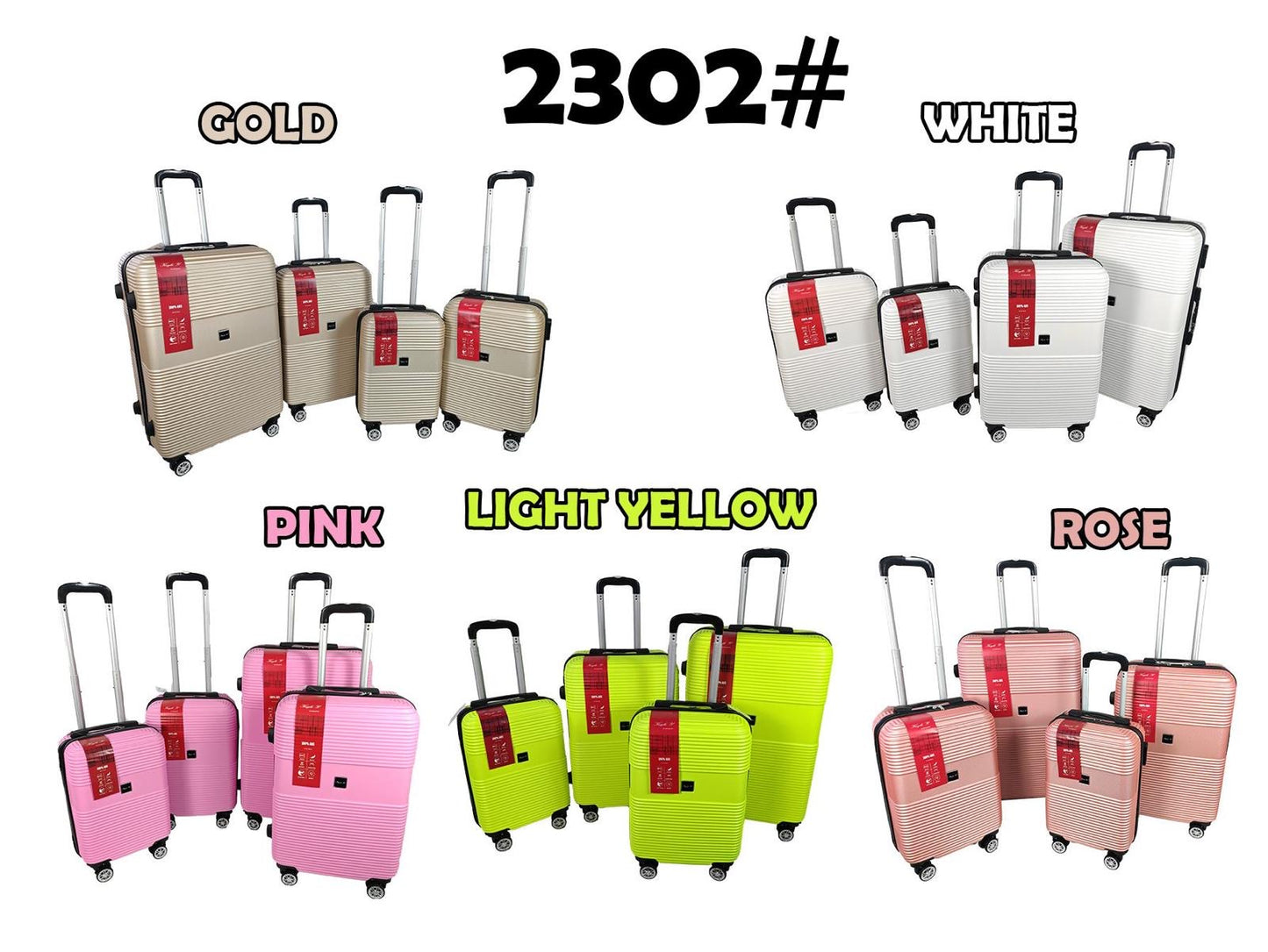 Poker valigie 4 pezzi