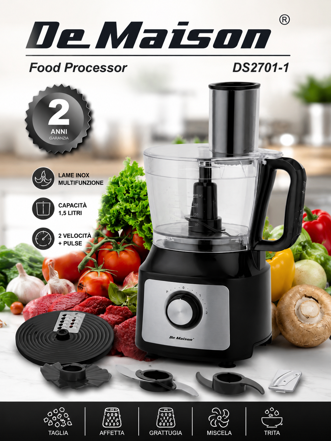 De Maison Food Processor DS2701-1 1