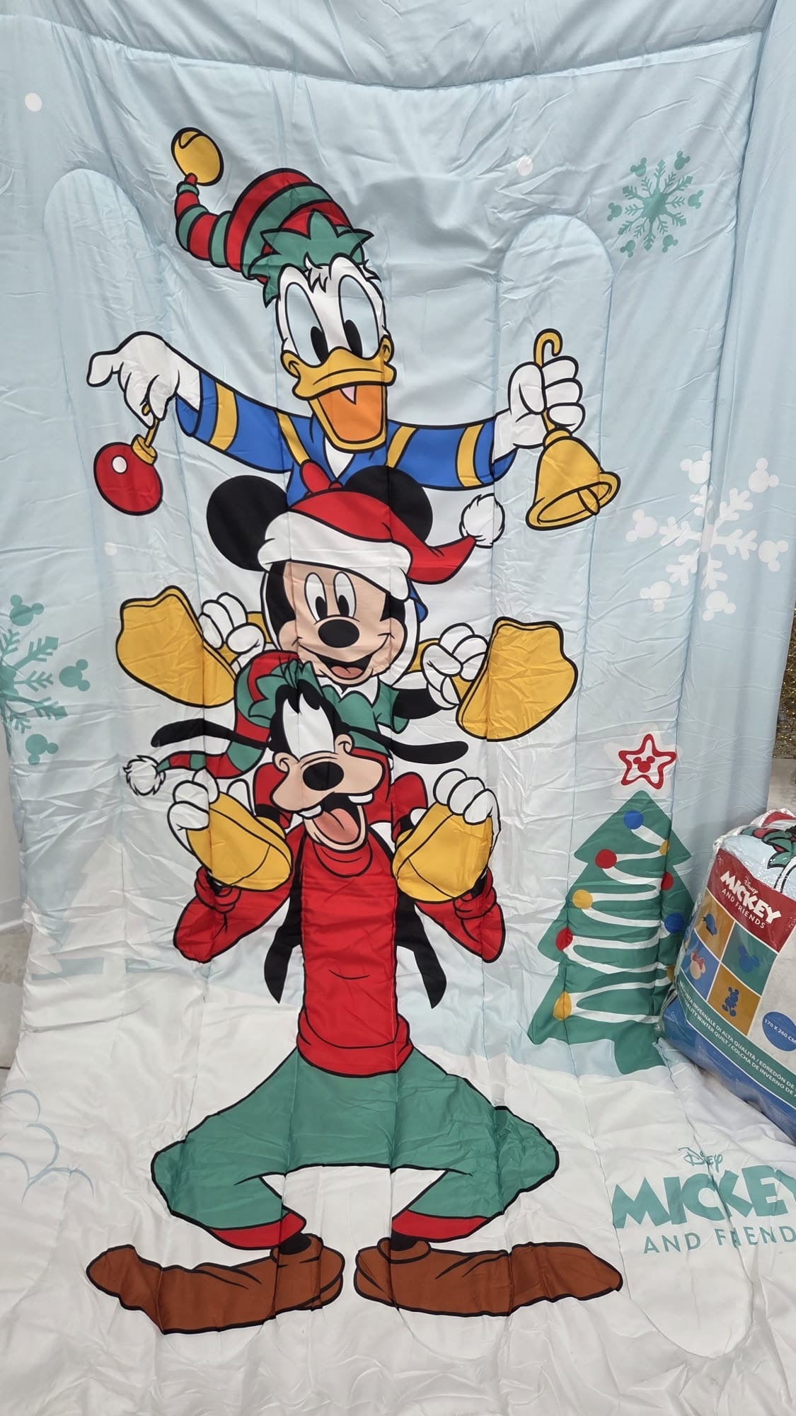 Trapunta Disney Christmas Disegno Piazzato Unica Variante singola