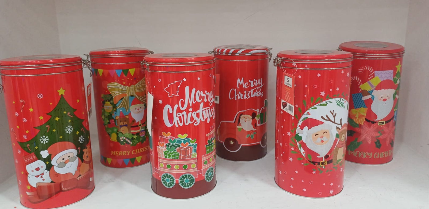 Plaid+barattolo in alluminio natale