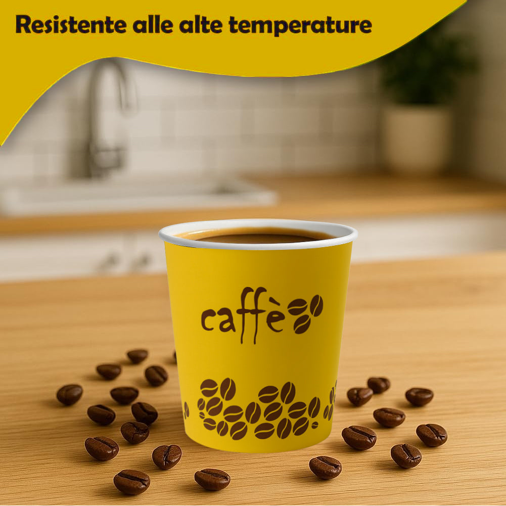 1000 Bicchierini da Caffè Monouso Decoro Rainbow Bicchieri 75ml Usa e Getta 3