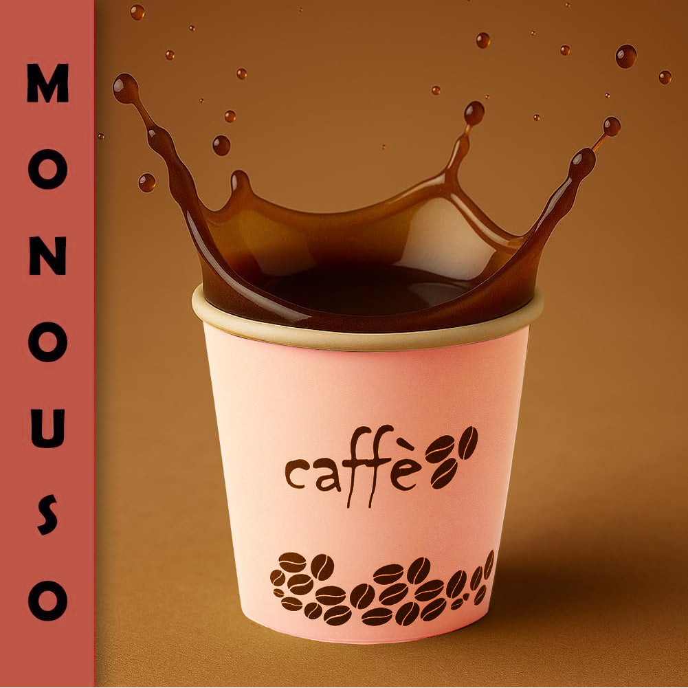 1000 Bicchierini da Caffè Monouso Decoro Rainbow Bicchieri 75ml Usa e Getta 4
