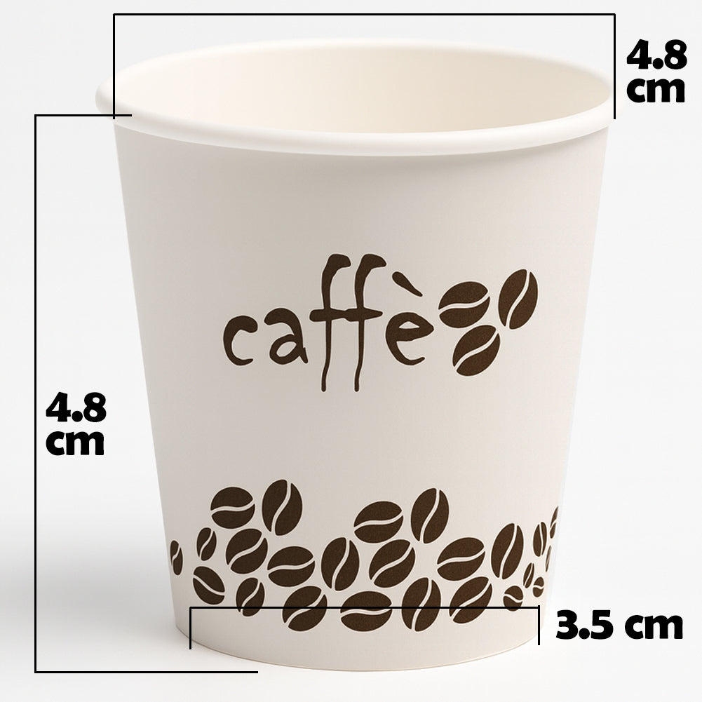 1000 Bicchierini da Caffè Monouso Decoro Rainbow Bicchieri 75ml Usa e Getta 5