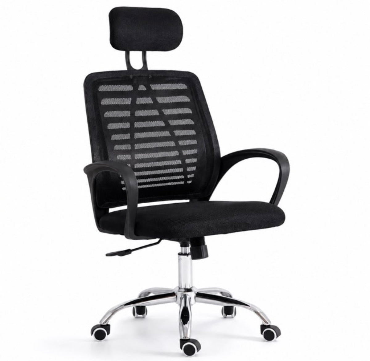 Sedia da Ufficio Ergonomica con Poggiatesta Regolabile Seduta Imbottita Poltrona 1
