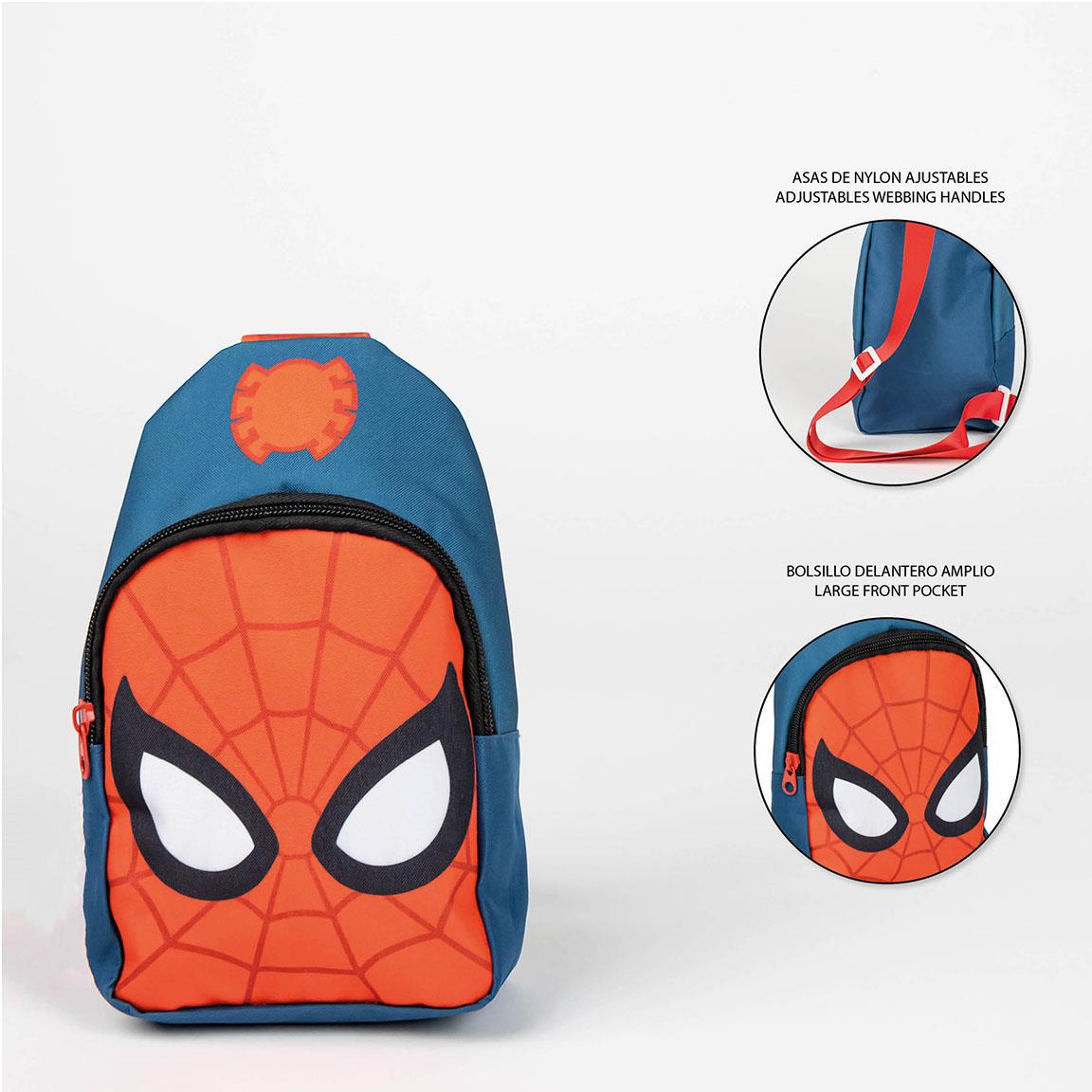 Zaino Bambino Ragazzo con Design Supereroe, Zainetto Scuola e Tempo Libero, Tasca Frontale con Cerniera, Spallacci Regolabili, Leggero e Pratico 4