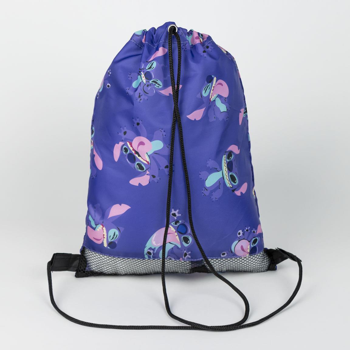 Sacca Zaino Bambino 30x39 cm con Corde Regolabili, Sacca Sportiva e Scuola, Zainetto con Tasca in Rete, Leggera e Richiudibile