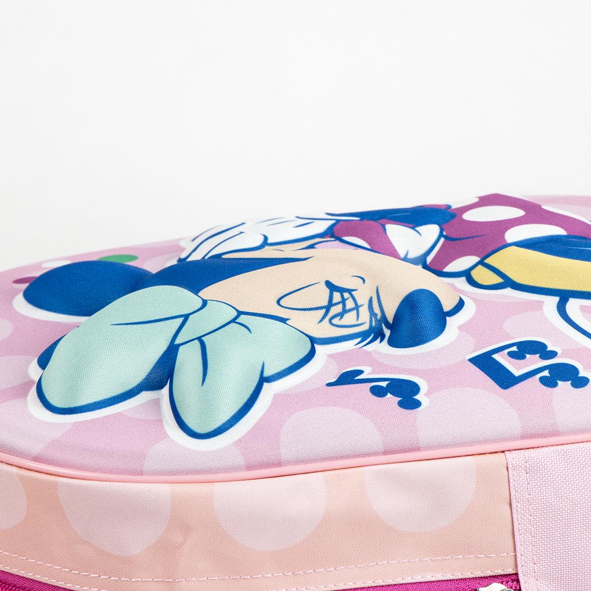 Zaino Trolley Minnie 3D  Zainetto Scuola e Tempo Libero con Carrello Integrato 6