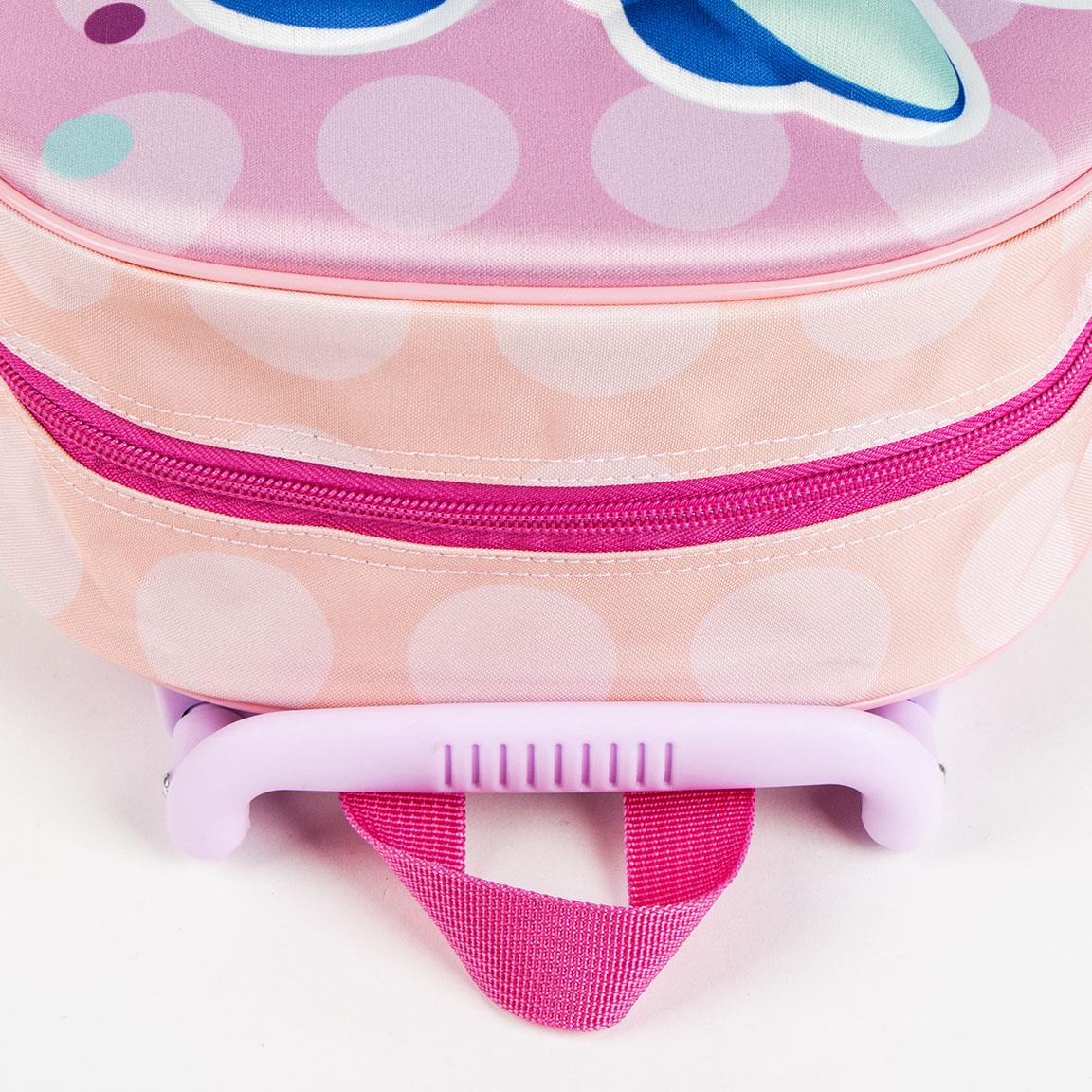 Zaino Trolley Minnie 3D  Zainetto Scuola e Tempo Libero con Carrello Integrato 7