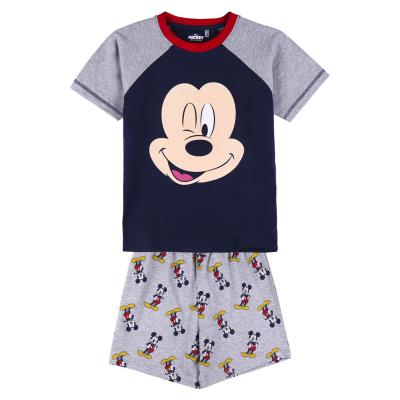 Pigiama Bambino Disney Topolino (Mickey Mouse) Manica Corta con Pantaloncino – Completo Estivo in Cotone Single Jersey 1