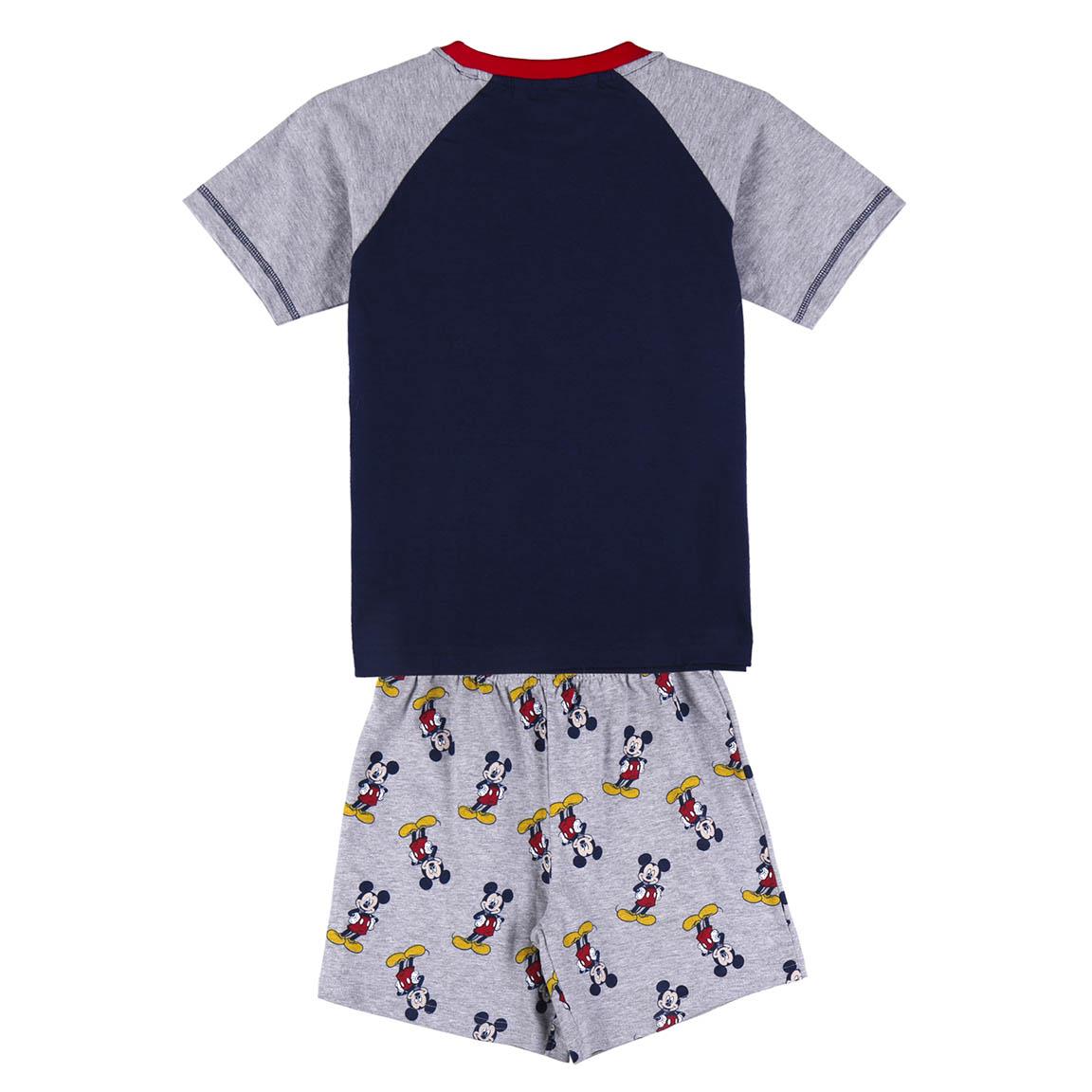 Pigiama Bambino Disney Topolino (Mickey Mouse) Manica Corta con Pantaloncino – Completo Estivo in Cotone Single Jersey 3