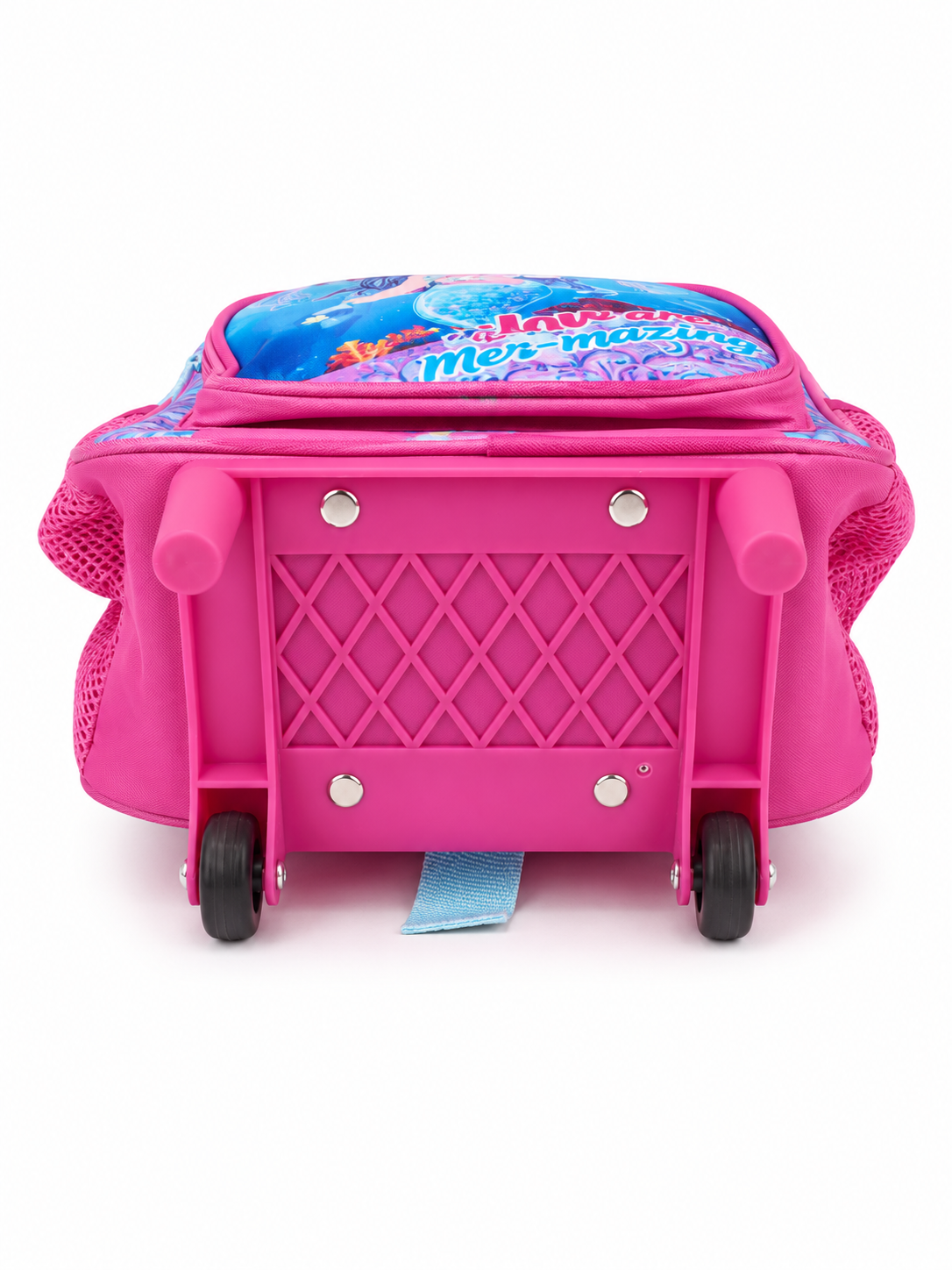 Zaino Trolley Asilo Bimba Sirena con Ruote e Manico Estraibile 3