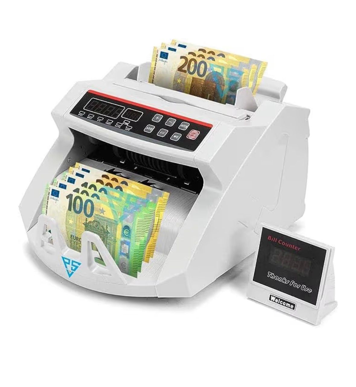 Conta Banconote, Macchina Conta Soldi Professionale Con Rilevatore Di Banconote False E Doppio Display