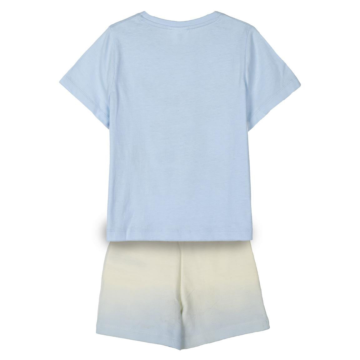 Pigiama Bambina Disney Stitch Manica Corta con Pantaloncino – Completo Estivo in Cotone Single Jersey 2