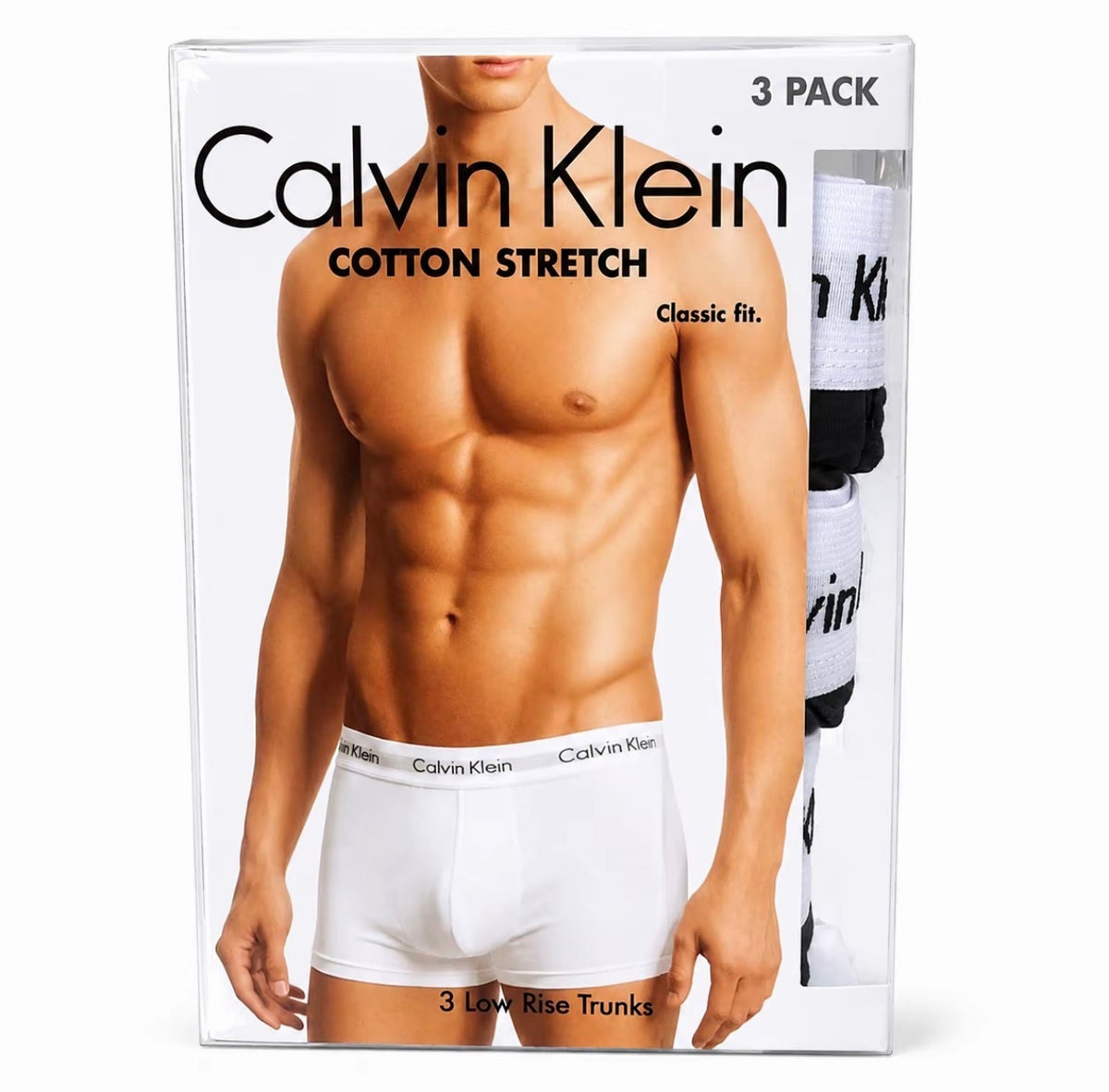 Calvin Klein - Boxer Uomo Low Rise Trunks – Cotton Stretch - 3 Pezzi 3
