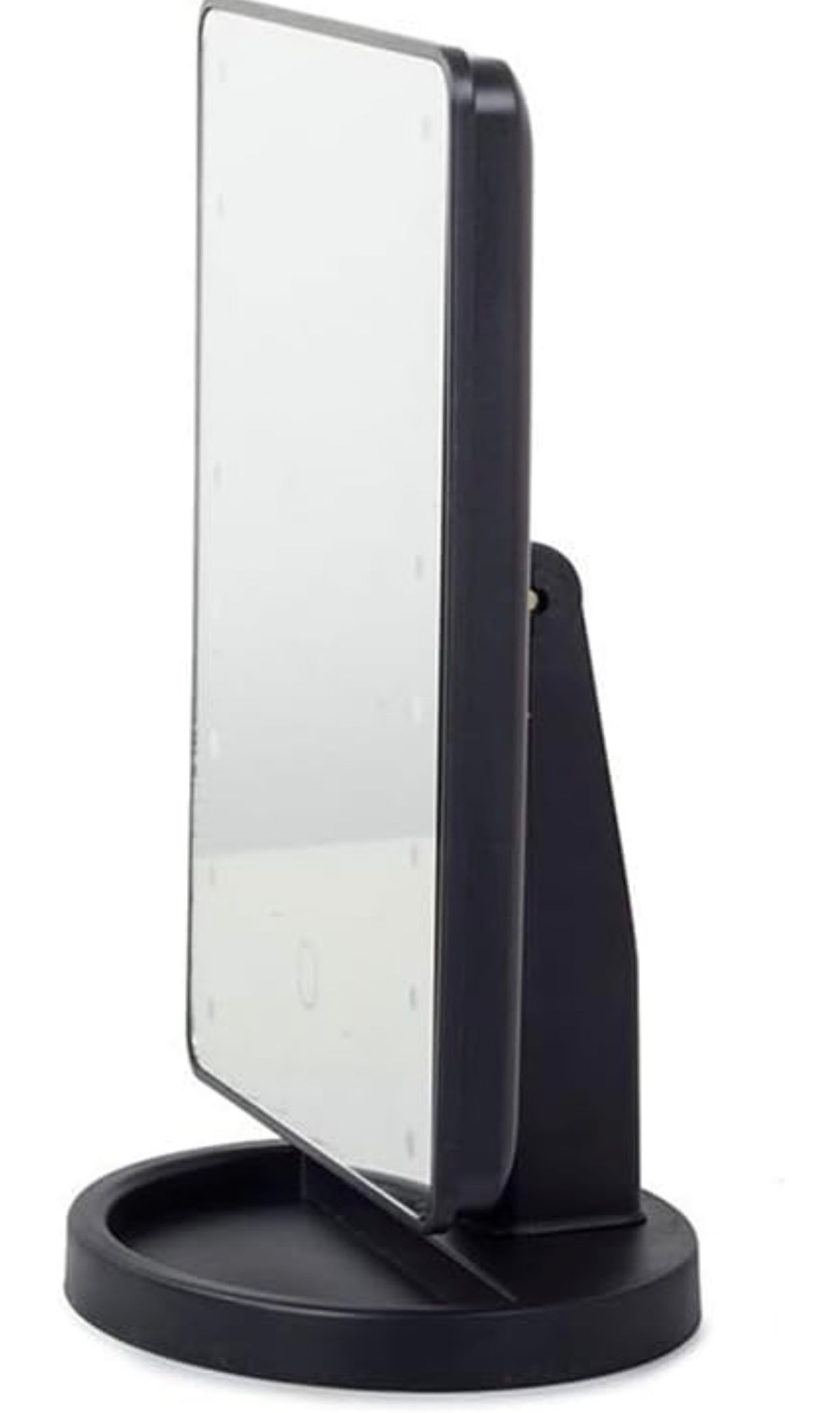Specchio da Trucco con Luci LED, Touch Screen, Supporto da Tavolo e Base Portaoggetti 5