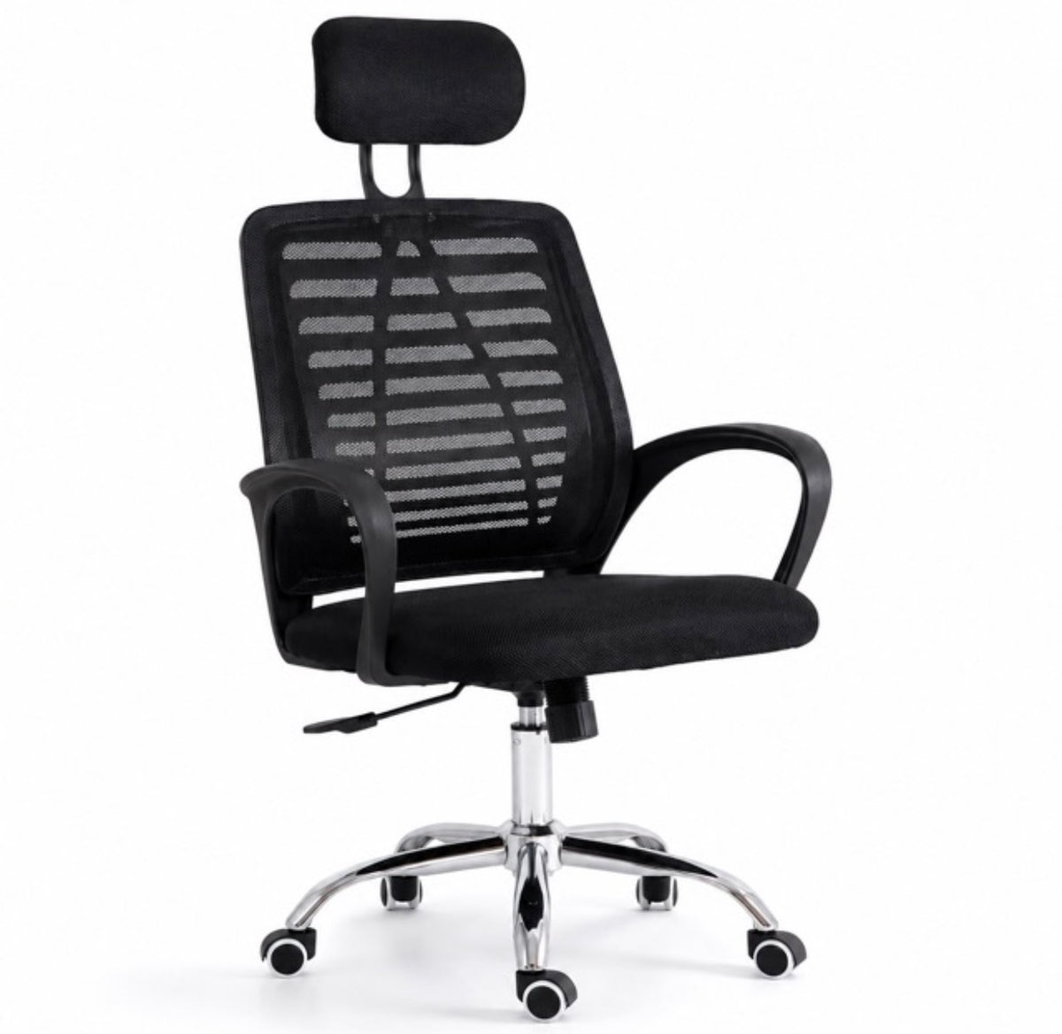 Sedia da Ufficio Ergonomica con Poggiatesta Regolabile Seduta Imbottita Poltrona 6