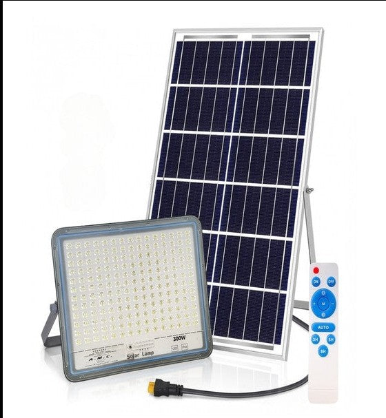 Faro a led con pannello solare