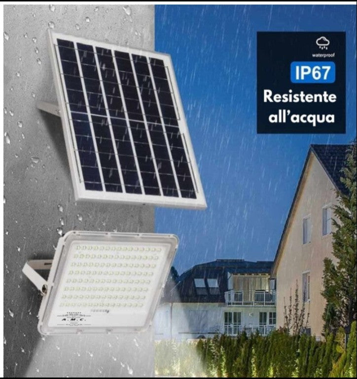 Faro a led con pannello solare 3