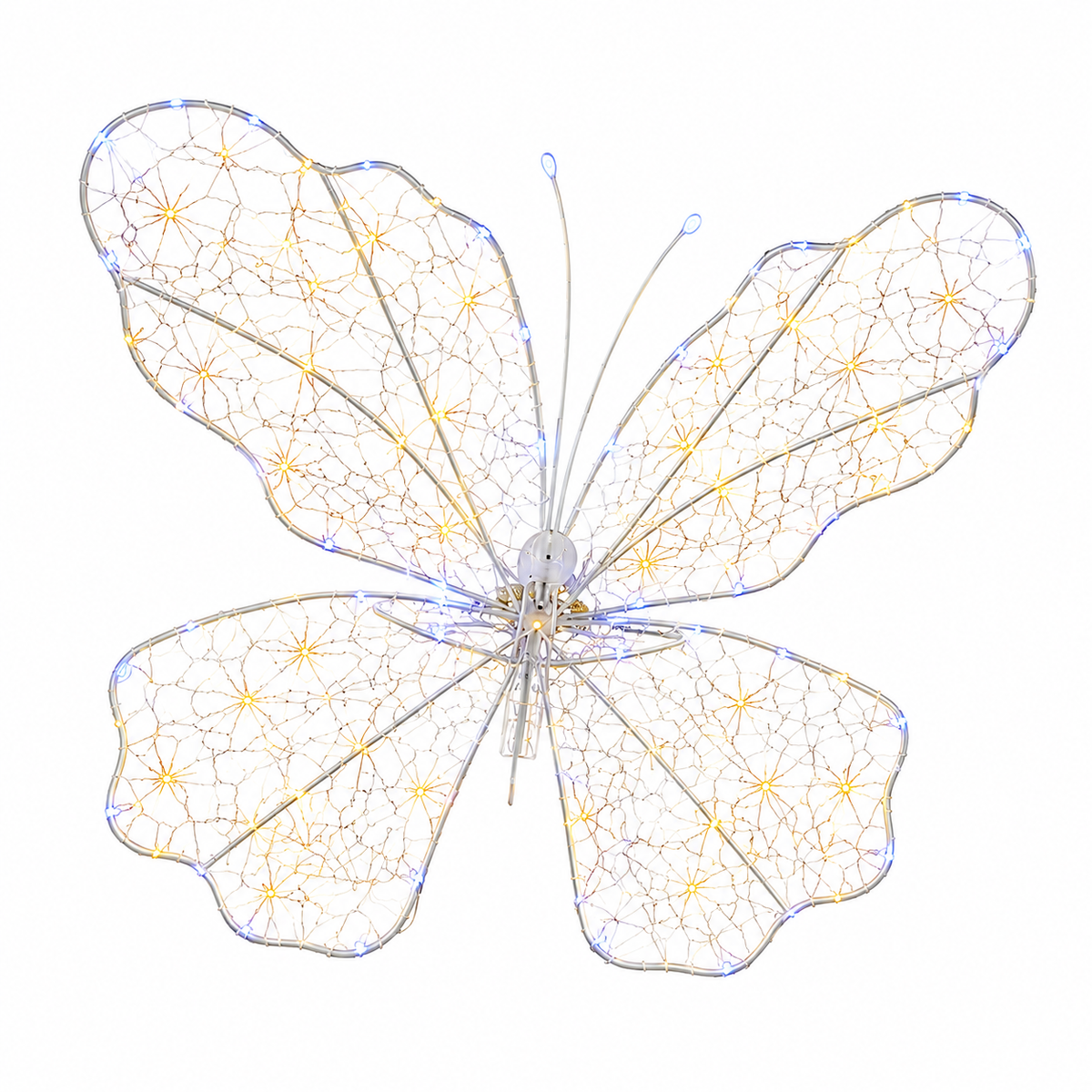 Decorazioni Farfalla Luminose LED per Albero di Natale 43×40 cm, Bianco Caldo e Freddo – Set da 3, 5 o 10 Pezzi 5