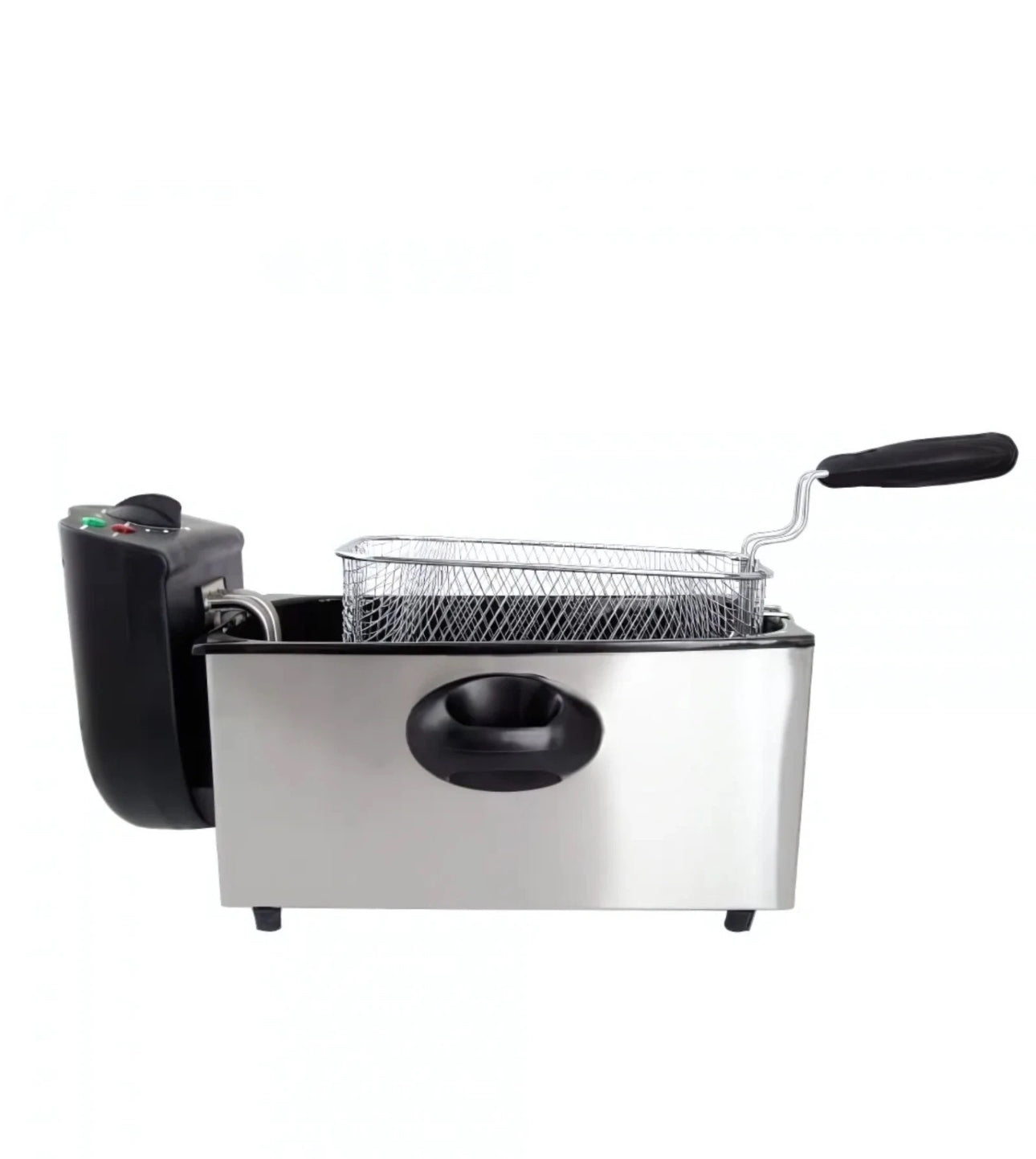 FRIGGITRICE AD OLIO DA 3 LITRI CLASSIC - 2200W IN ACCIAIO INOX - CAMERA SMALTATA