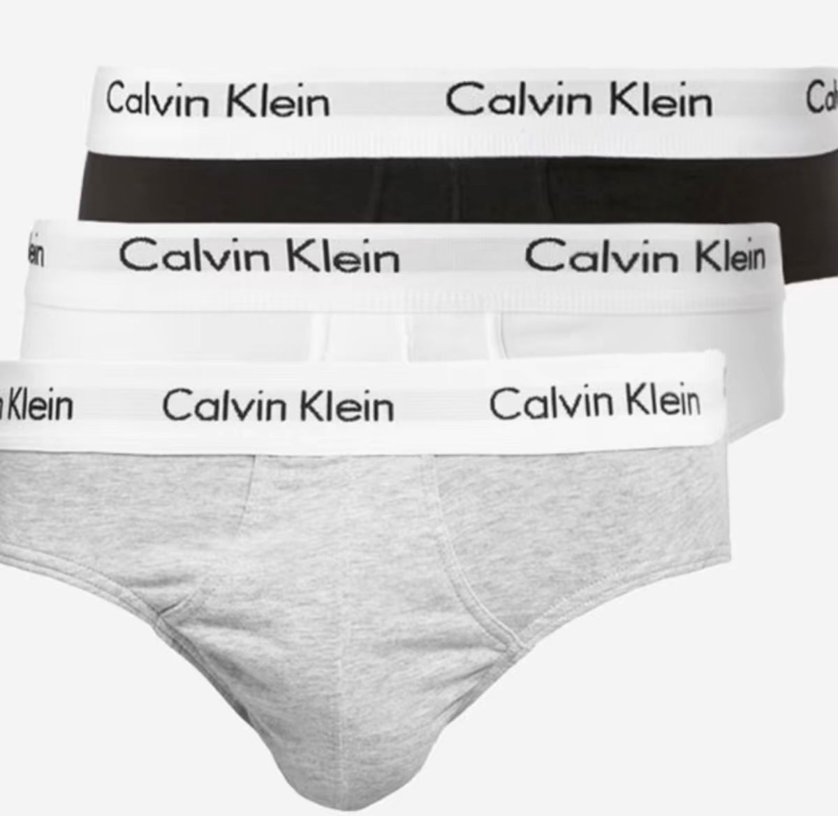 Calvin Klein Tripack Slip in Cotone Stretch, Taglie da S a XL, Comfort e Stile Moderno