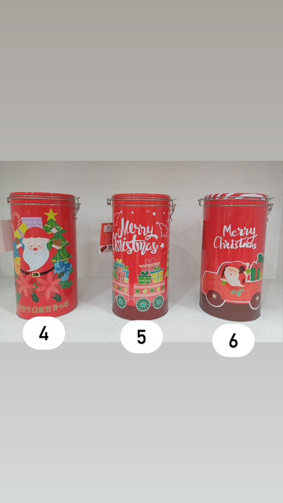 Plaid+barattolo in alluminio natale