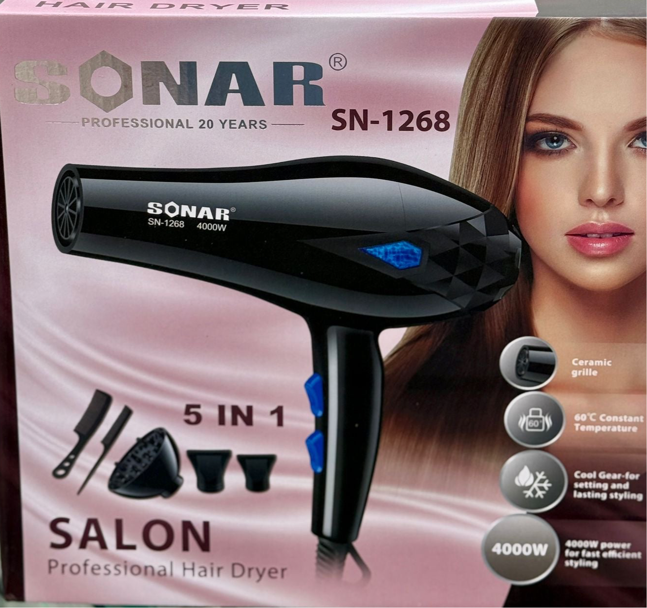 Arrivato di nuovo fono per  capelli 4000W 5in1