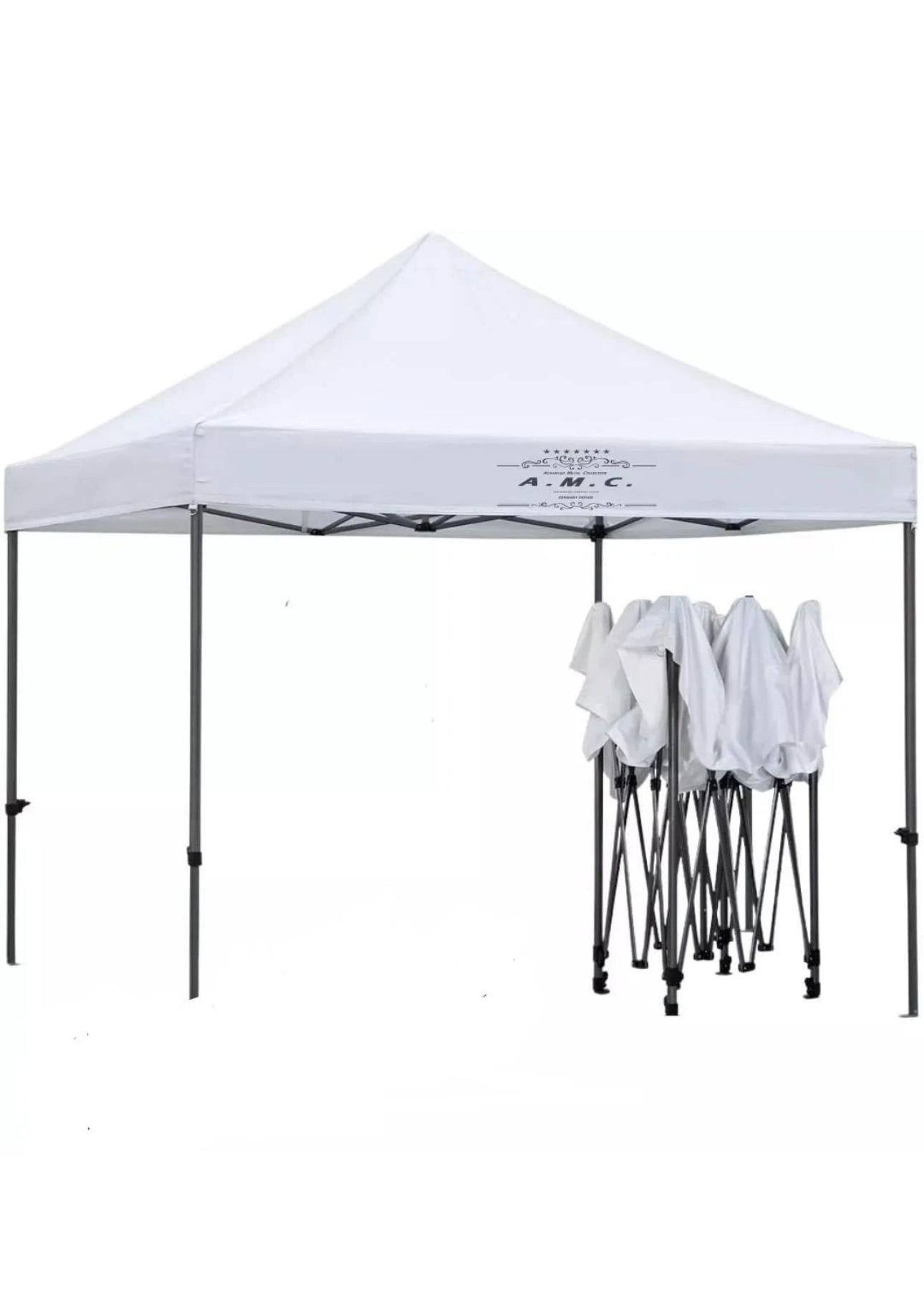 Gazebo Richiudibile 3X3 Mt in PVC Automatico in tessuto chiusura a fisarmonica