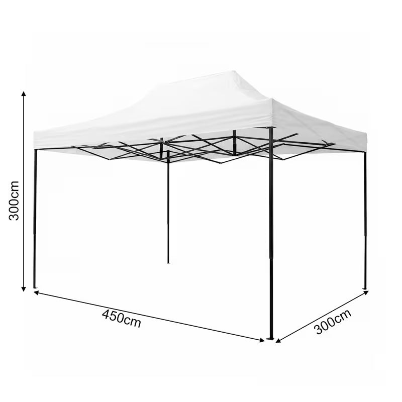 Gazebo Pieghevole 4,5 × 3 m – Struttura Professionale per Esterno 7