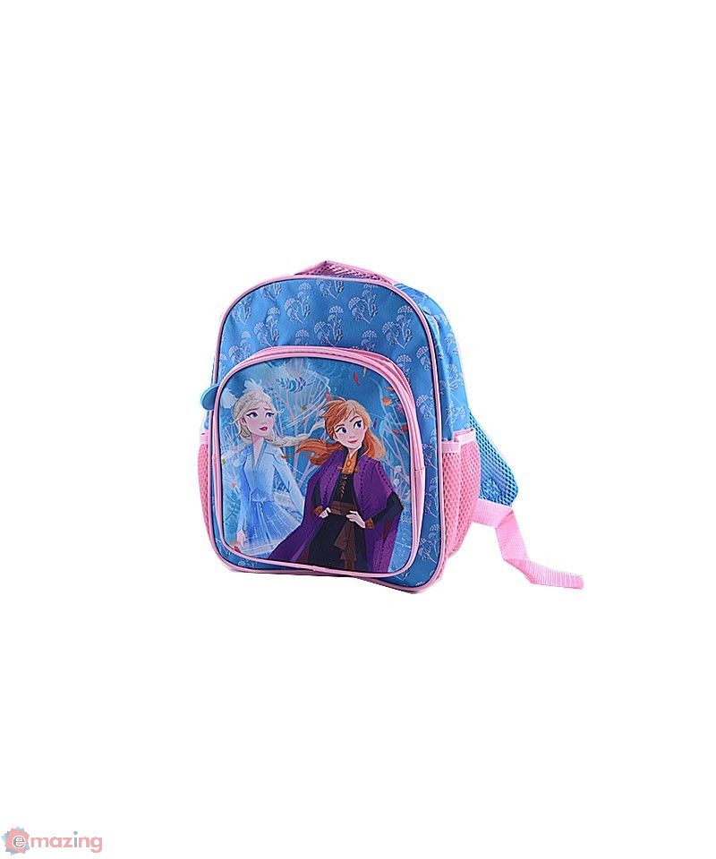 Zaino Frozen Bambina 2 Scomparti, Zainetto Asilo con Tasche Laterali, Spallacci Regolabili, Zaino Scuola e Tempo Libero