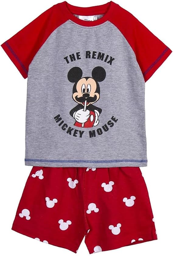 Pigiama da bambino Mickey Mouse | Completo pigiama 100% cotone, 2 pezzi (maglietta a maniche lunghe + pantaloni) | Prodotto con licenza ufficiale Disney 8
