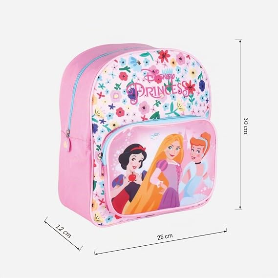 CERDÁ LIFE'S LITTLE MOMENTS Zaini Principesse Disney con Tasca Frontale Trasparente, Cinghie Regolabili e Imbottite, Zaino Unisex-Bambini e Ragazzi, Multicolore, Taglia Unica, 2100004032