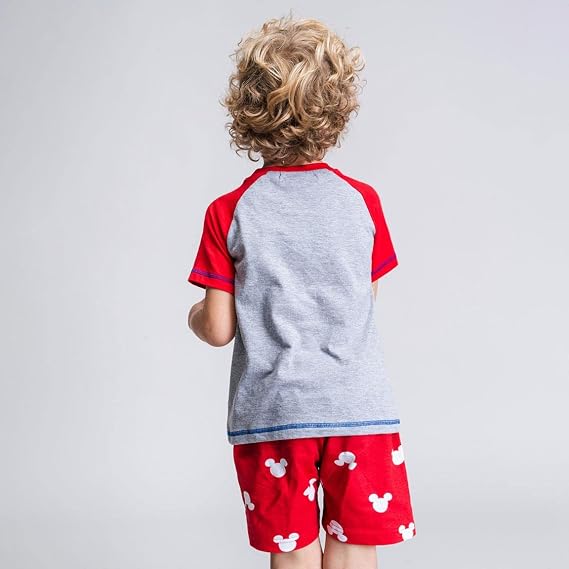 Pigiama da bambino Mickey Mouse | Completo pigiama 100% cotone, 2 pezzi (maglietta a maniche lunghe + pantaloni) | Prodotto con licenza ufficiale Disney 2