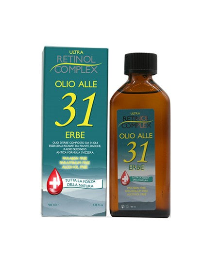 Retinol Complex Olio alle 31 Erbe senza Parabeni, Paraffina e Alcohol utile contro Mal di Testa e dolori al corpo - 100ml 3