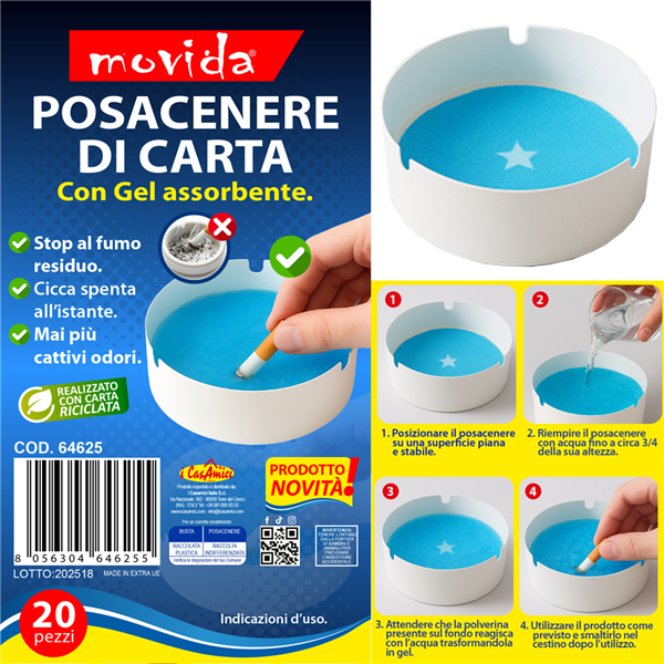 100 pezzi posacenere di carta