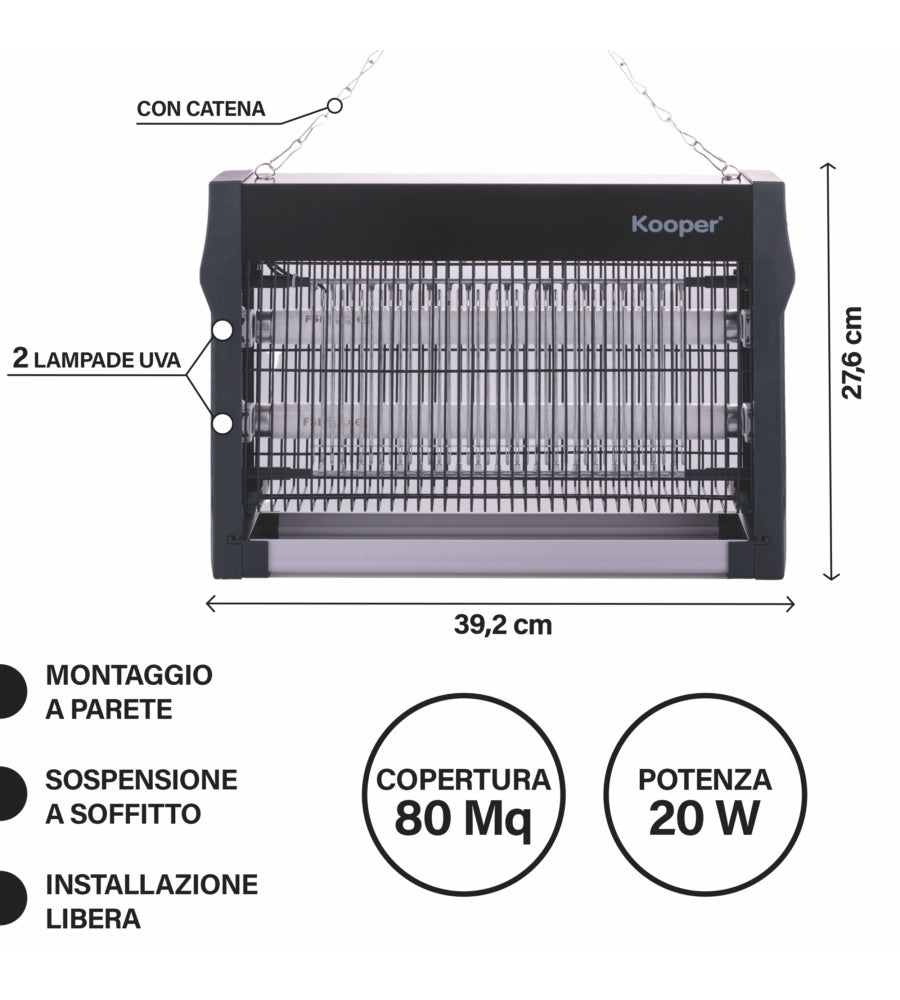 Zanzariera Elettrica Kooper 20W 1