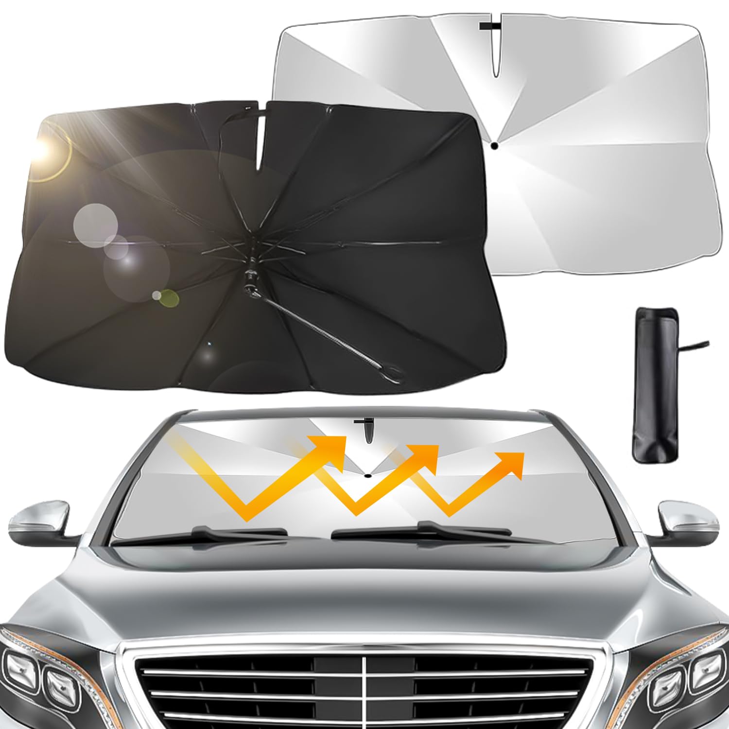 Ombrello parasole per auto 2