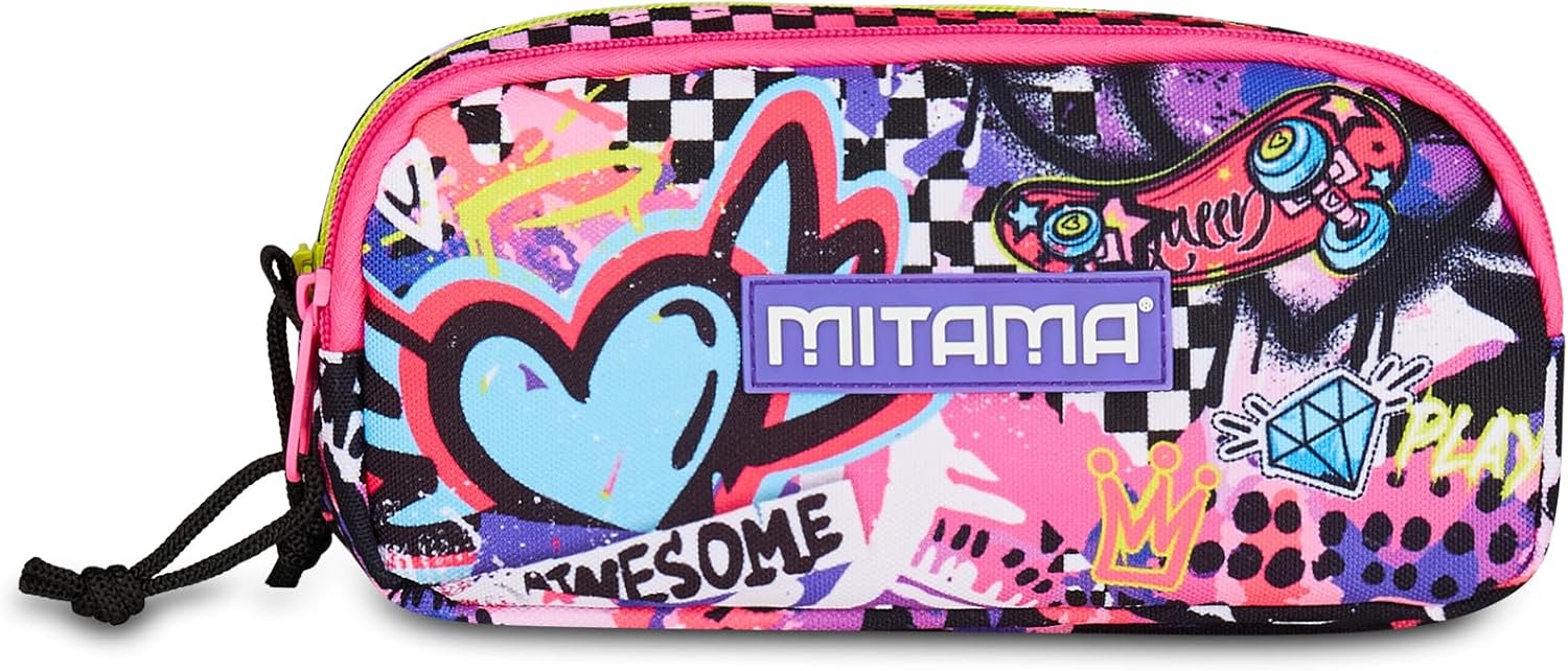 MITAMA Portapenne scuola 2 zip scuola URBAN QUEEN 2