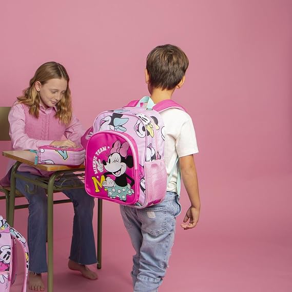 CERDÁ LIFE'S LITTLE MOMENTS Minnie Zaino Scuola Medio 38 CM, Unisex Kids, Fucsia, Regular 2