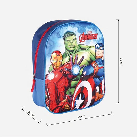 CERDÁ LIFE'S LITTLE MOMENTS Boys School Backpack Avengers 3D Backpack 3