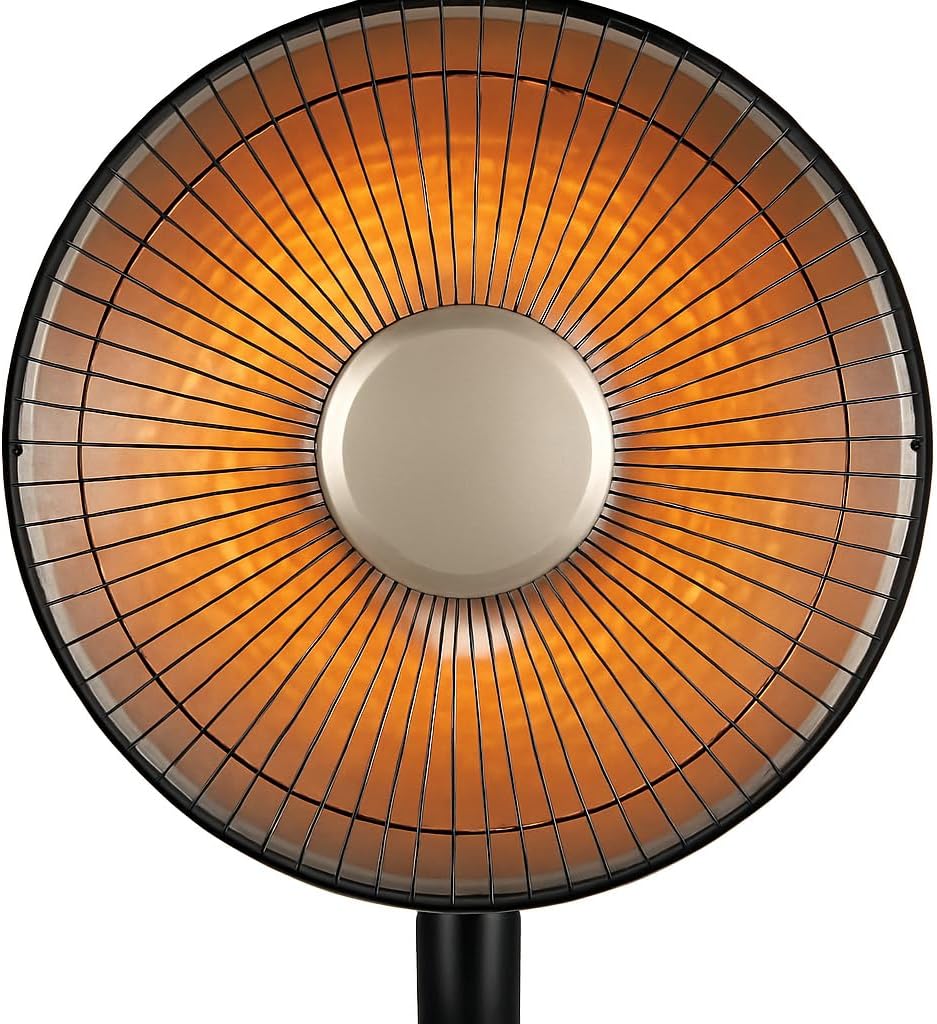 Stufa a Piantana Infrarossi al Carbonio 900W | Altezza Regolabile 105-120 cm, Oscillazione e Inclinazione Regolabile | 2 Livelli di Potenza 450/900W, Timer.. 4