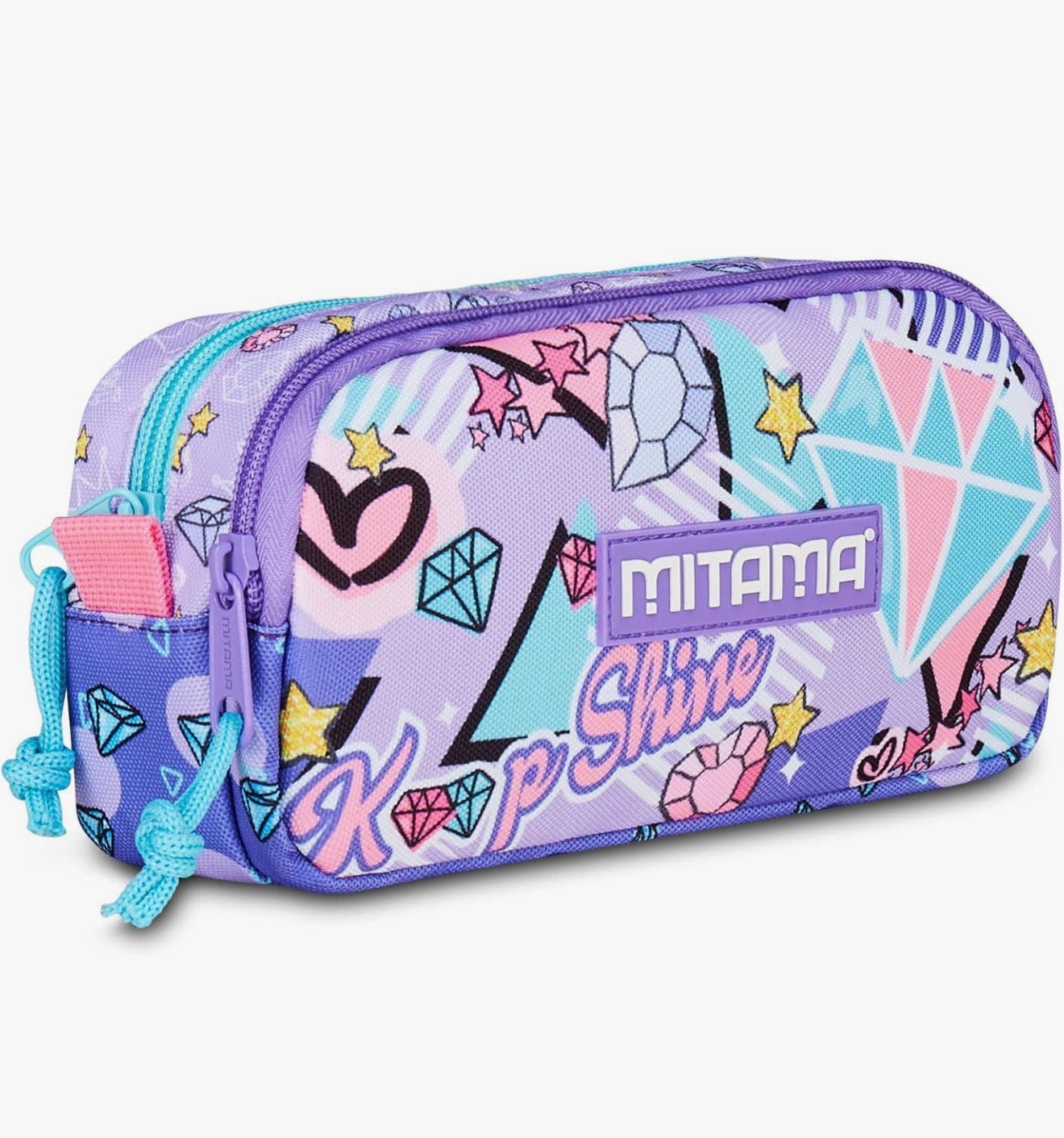 MITAMA Portapenne scuola 2 zip scuola DOUBLE DIAMOND 1