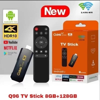 Smart TV Chiavetta Stick Android WiFi 5G HDMI Streaming Netflix YouTube 4K 2