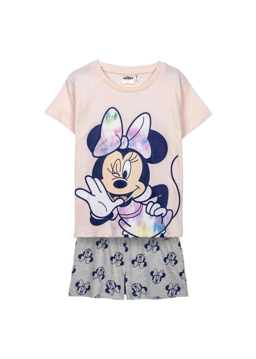 Pigiama Bambina Minnie Disney Estivo in Cotone – Completo T-Shirt a Maniche Corte e Pantaloncino, Morbido e Confortevole 2