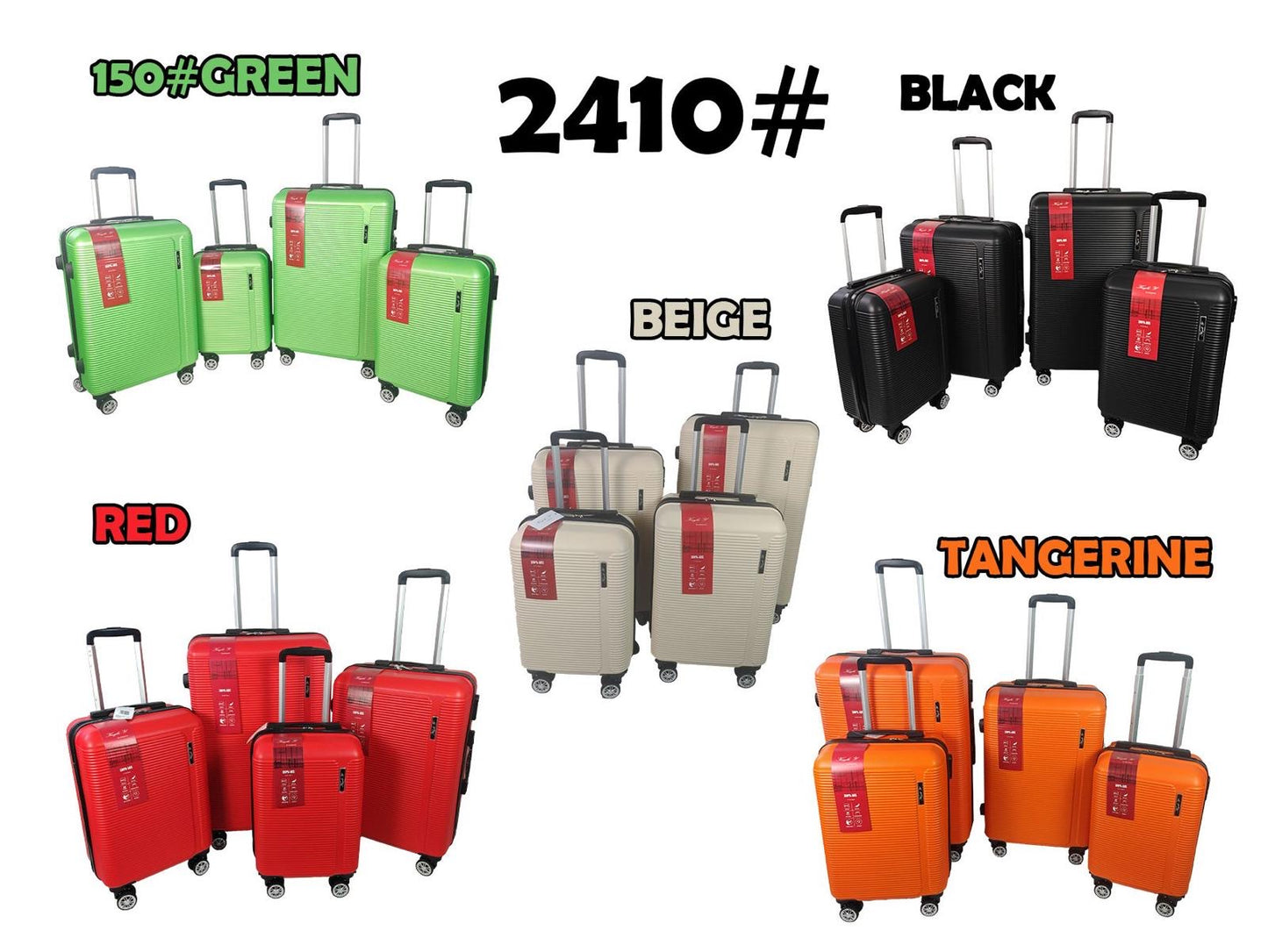 Poker valigie 4 pezzi