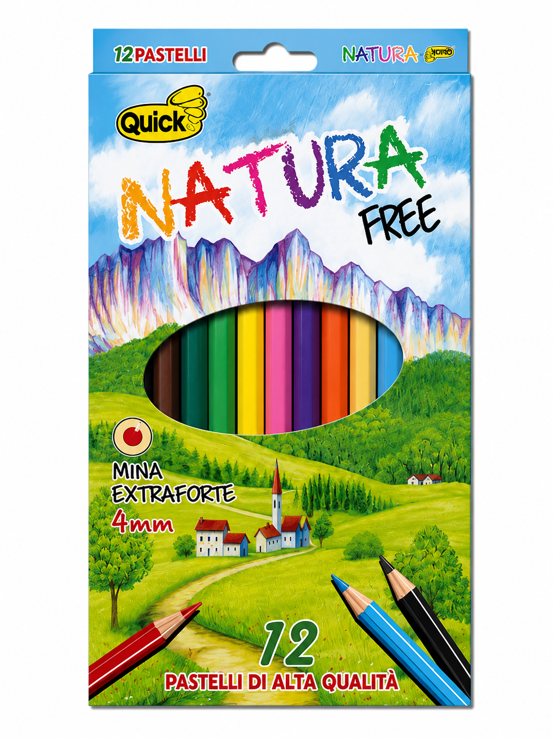 Set da 12 matitoni colorati iInclude 12colori assortiti brillanti, perfetti per disegnare, colorare e sviluppare la creatività dei bambini.✏️ Formato Jumbo ergonomicoIl corpo spesso facilita la presa, rendendo le matite ideali per le mani dei più pic